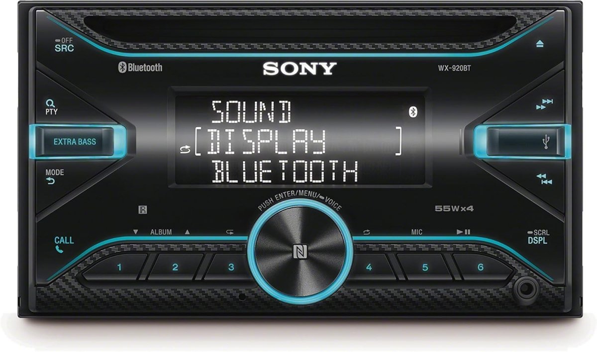 2DIN CD Receiver w/ Bluetooth WX - 920BT Renewed Car Stereo Audio Player - Kwikley