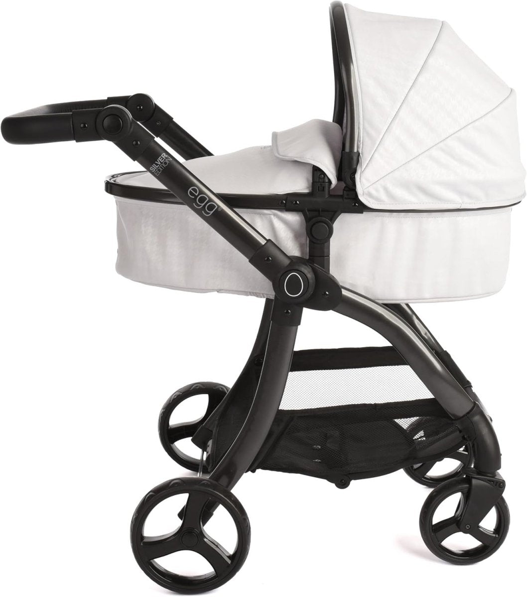 2in1 Doll Pram Pushchair Carrycot Adjustable Handle Luxury Style - Kwikley