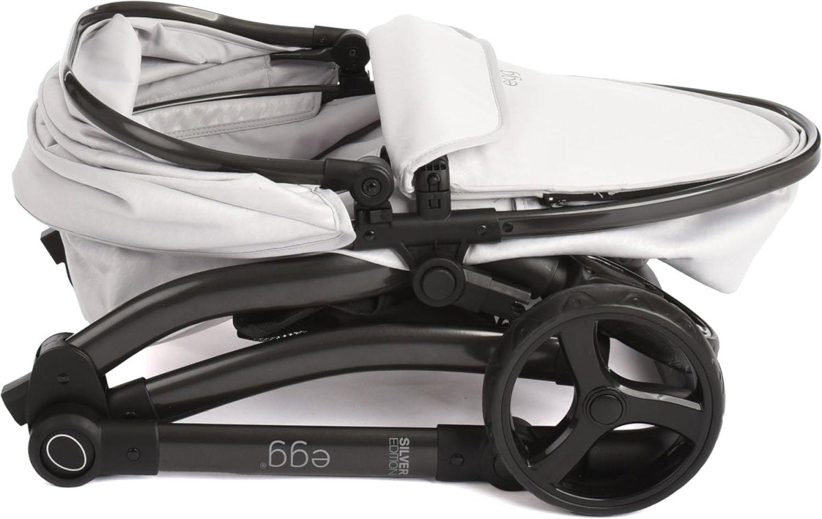 2in1 Doll Pram Pushchair Carrycot Adjustable Handle Luxury Style - Kwikley