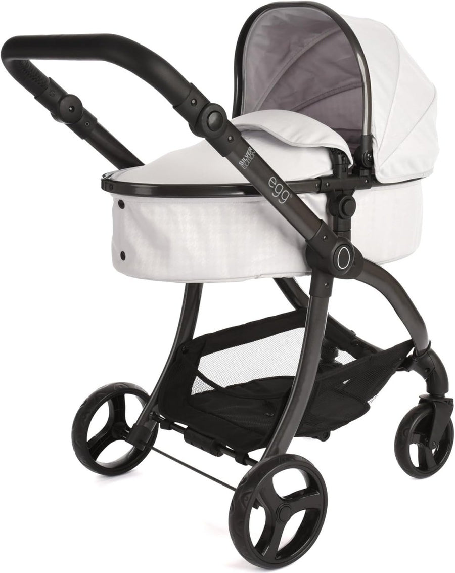 2in1 Doll Pram Pushchair Carrycot Adjustable Handle Luxury Style - Kwikley