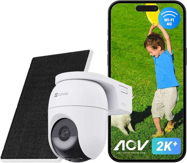 2K+ 4G Solar Security Camera PTZ AI Detection Color Night Vision