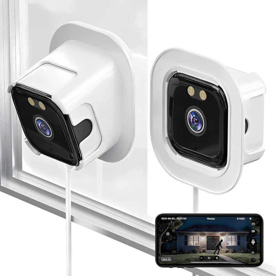 2K Window Security Camera AI Color Night Vision Dual Band WiFi CCTV - Kwikley
