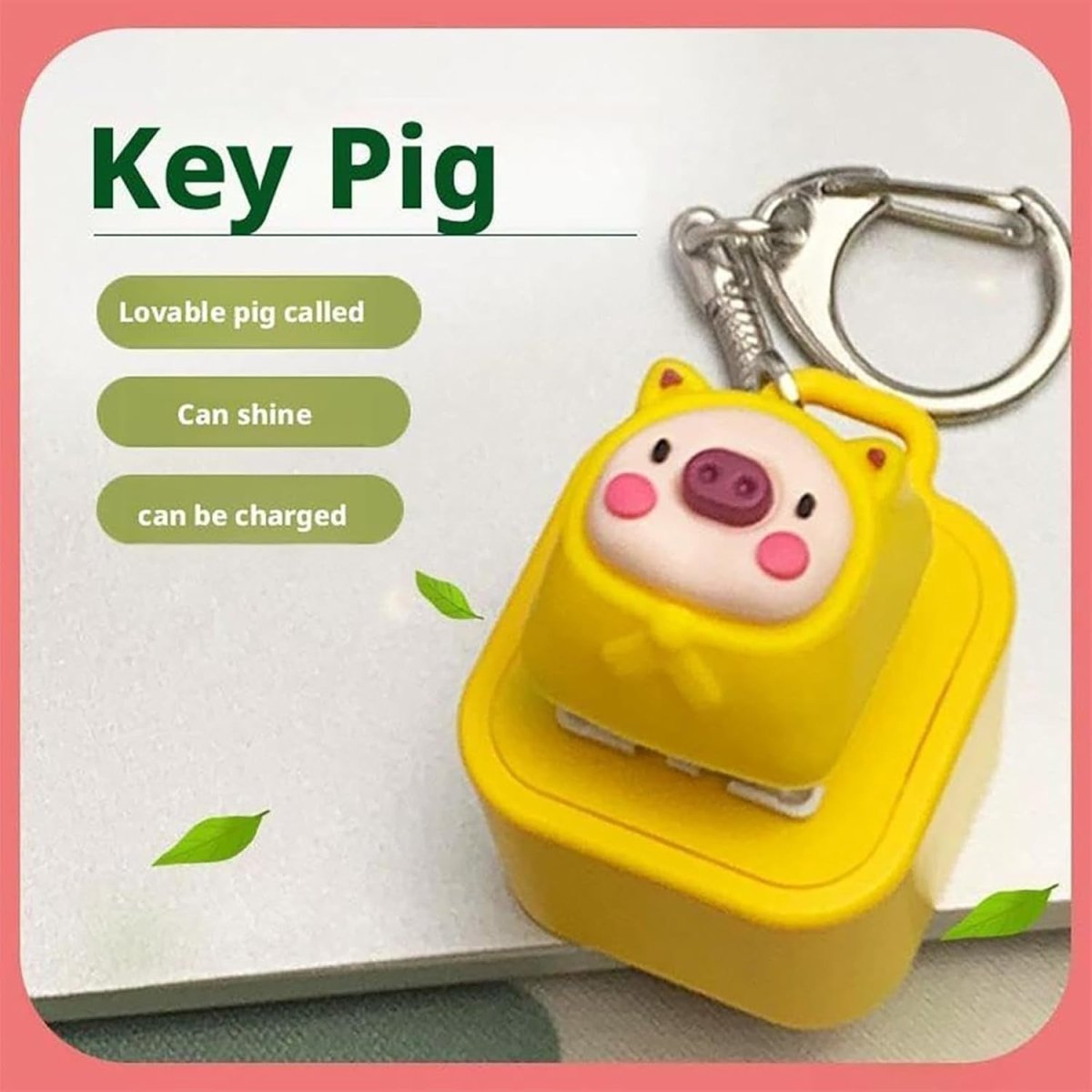 2pcs Frog Clicker Fidget Keychain LED Sound Stress Relief Toy - Kwikley