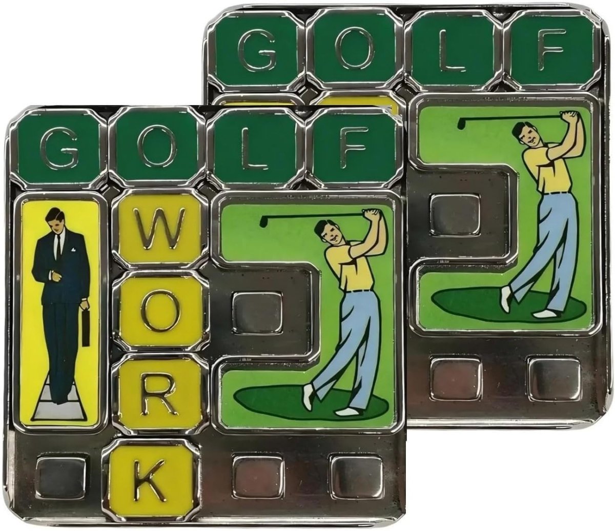 2pcs Metal Slide Puzzle Brain Teaser Stress Relief Office Desk Fidget - Kwikley