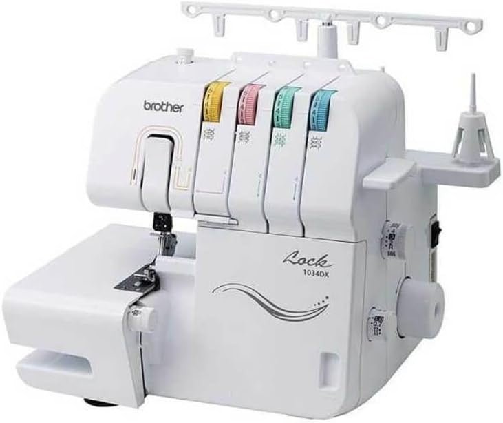 3 4 Thread Overlocker Sewing Machine Differential Feed Free Arm White - Kwikley