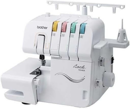 3 4 Thread Overlocker Sewing Machine Differential Feed Free Arm White - Kwikley