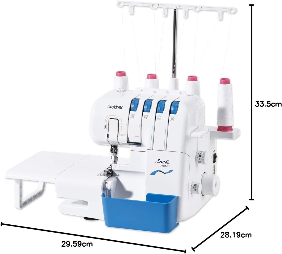 3 4 Thread Overlocker Sewing Machine Extension Table Extra Feet - Kwikley