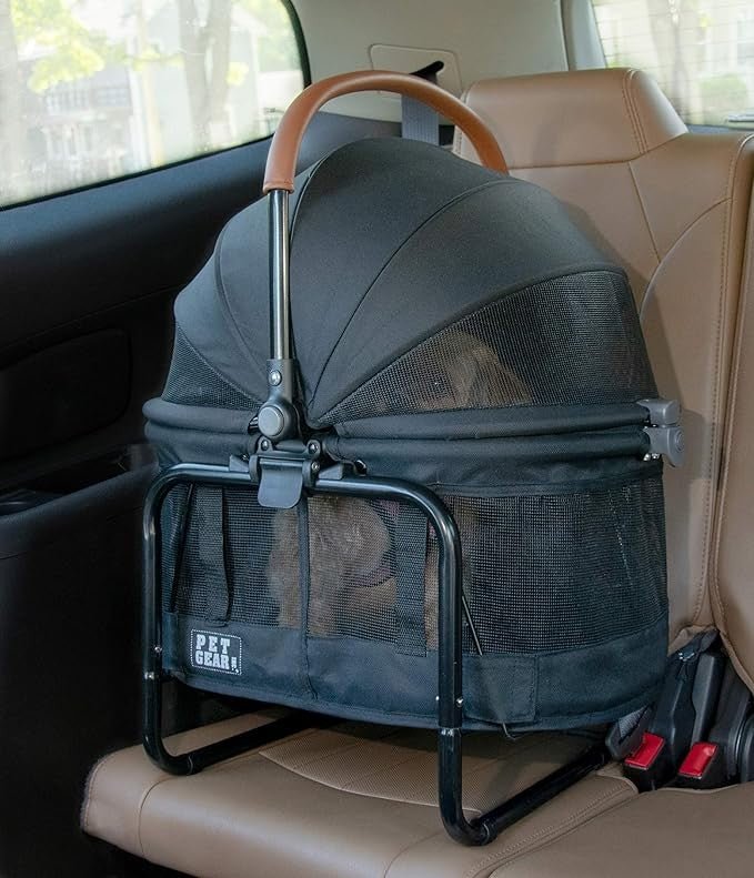 3 in 1 Pet Travel System Stroller Carrier Car Seat Small Dog Cat Pram - Kwikley