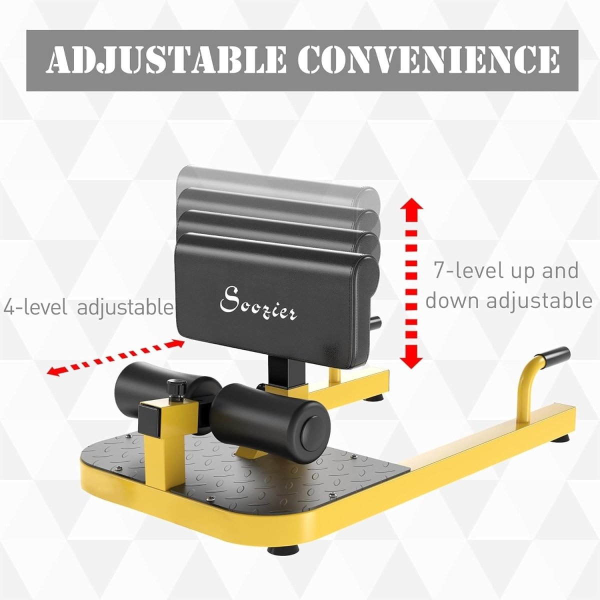 3 in 1 Sissy Squat Machine Push Up Sit Up Bench Home Gym Trainer - Kwikley