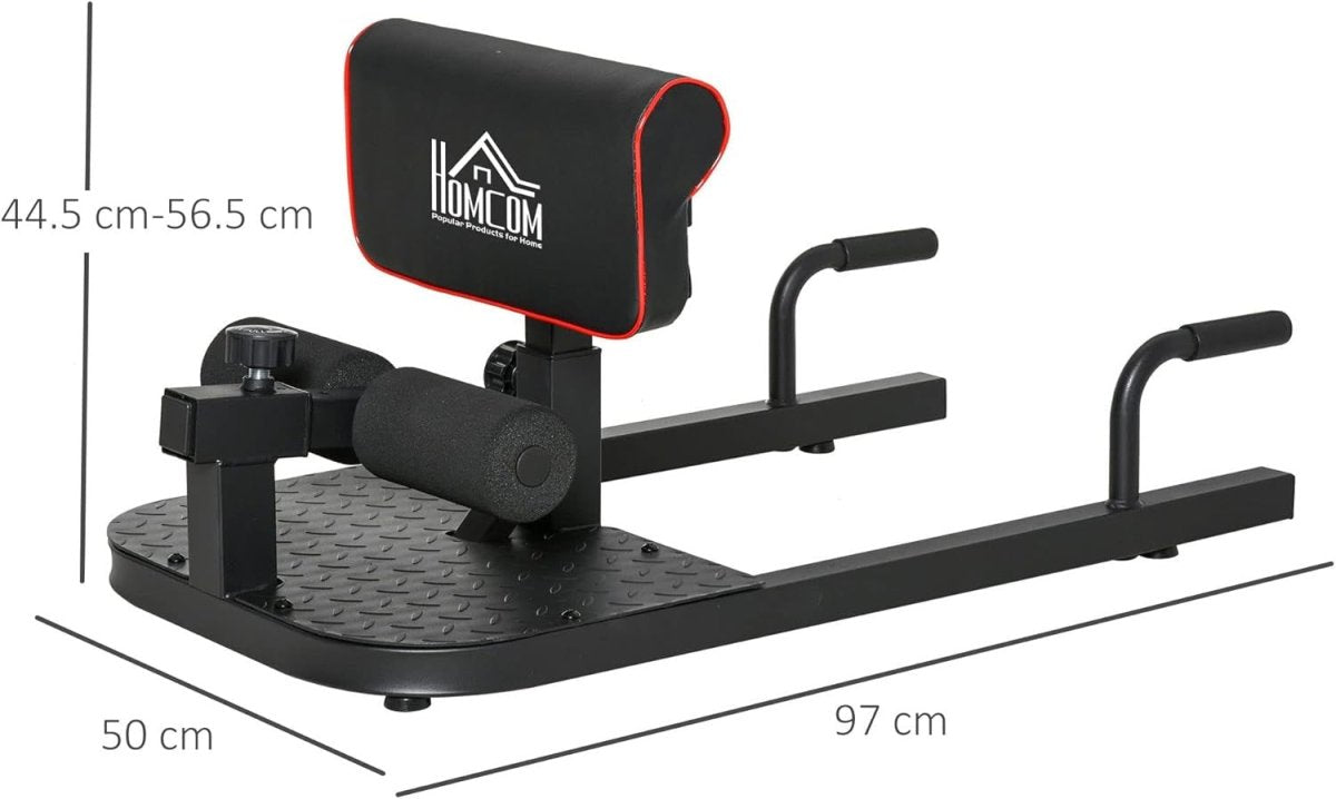 3 in 1 Squat Machine Hip Thrust Bench Push Up Stand Home Gym - Kwikley