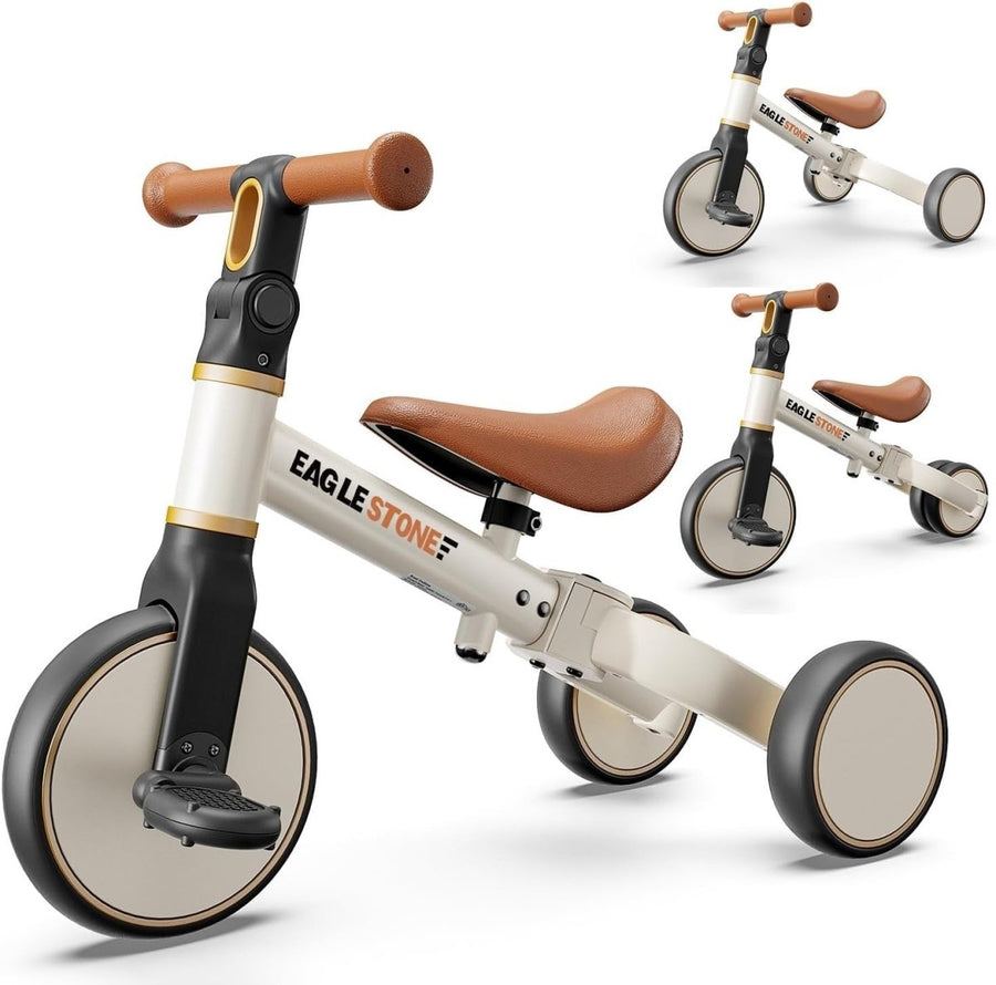 3 in 1 Toddler Balance Bike Tricycle Ride On Toy Kids Age 18M-4Y - Kwikley