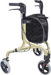 3 Wheel Rollator Walker Ultra Lightweight Folding Mobility Aid Travel Ready - Kwikley