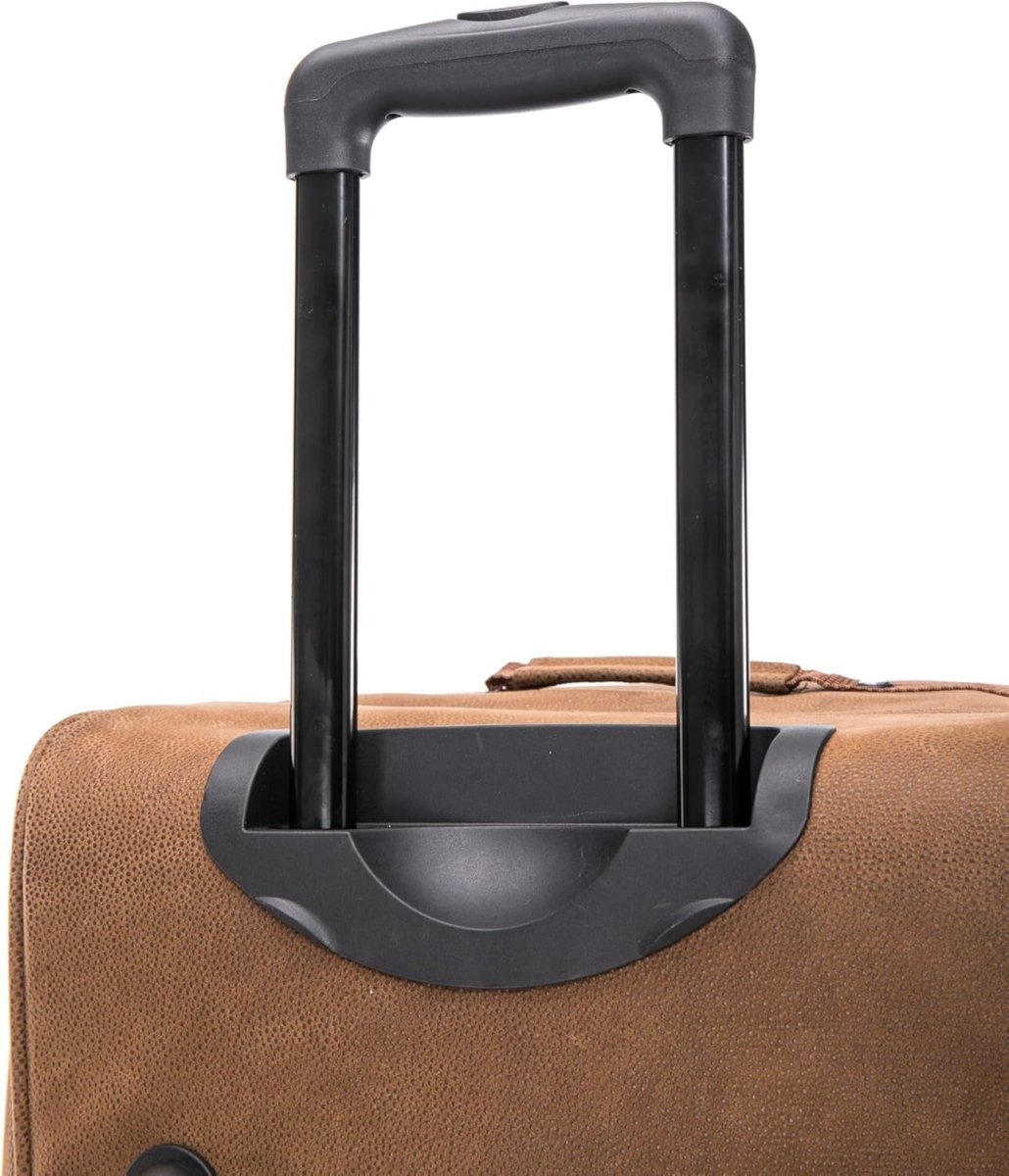 30 Inch Large Suitcase 100L Lightweight Faux Leather Travel Trolley Wheels - Kwikley