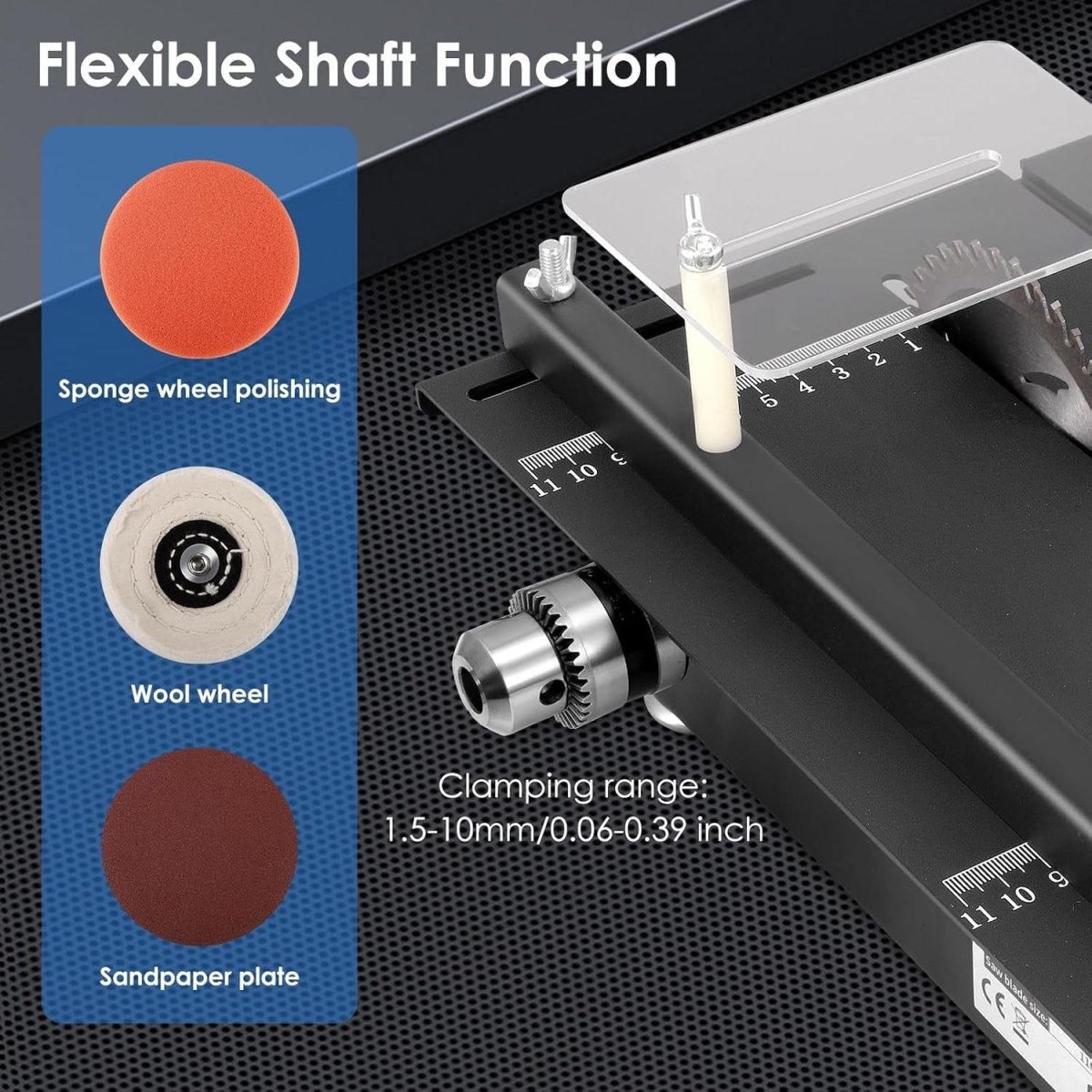 300W Mini Table Saw Belt Sander Desktop Wood Metal DIY Craft Machine - Kwikley