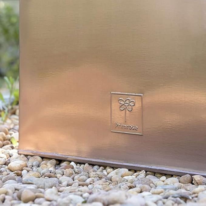 30cm Copper Cube Planter Metal Zinc Outdoor Garden Pot - Kwikley