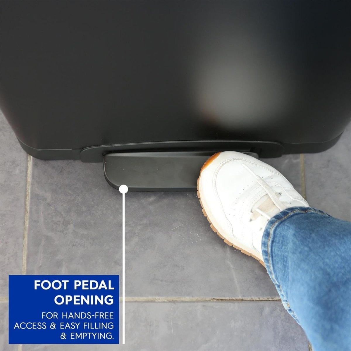 30L Double Recycling Pedal Bin 2x15L Soft Close Blackd - Kwikley