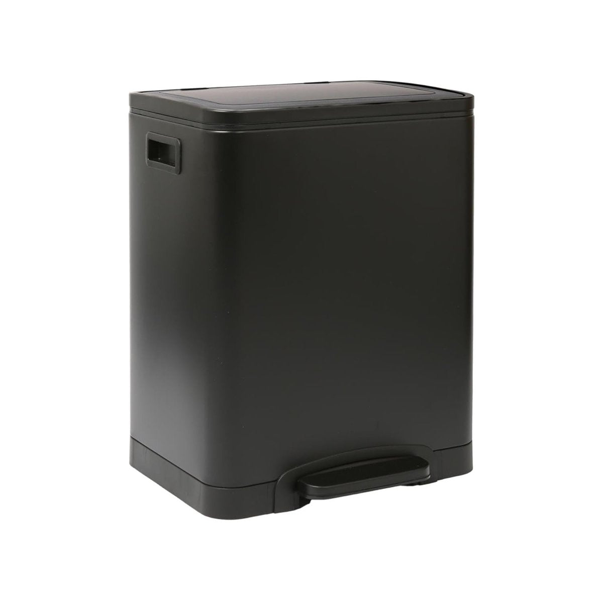 30L Double Recycling Pedal Bin 2x15L Soft Close Blackd - Kwikley