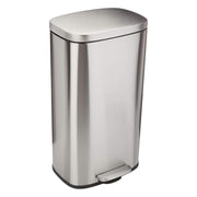 30L Stainless Steel Pedal Bin Soft Close Fingerprint Proof - Kwikley