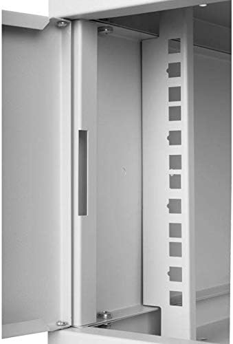 4U 19 Inch Rack Cabinet 450mm Glass Door Grey Steel