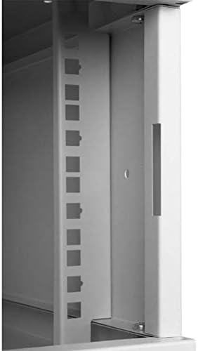 4U 19 Inch Rack Cabinet 450mm Glass Door Grey Steel