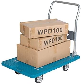 150KG Folding Platform Trolley Lightweight Flatbed Cart