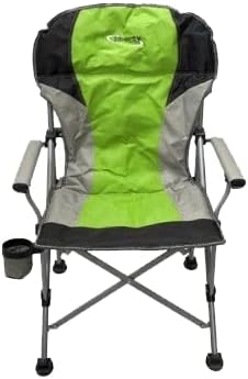 Folding Camping Chair with Cup Holder Side Pocket Lime