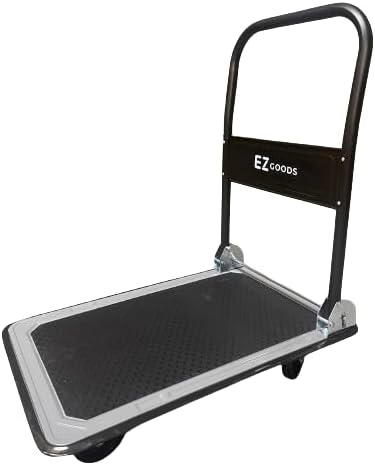 150KG Folding Platform Trolley Steel Flatbed Hand Truck