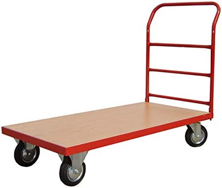 Heavy Duty Steel Flatbed Trolley 300KG Long Deck