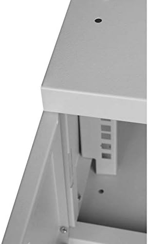 4U 19 Inch Rack Cabinet 450mm Glass Door Grey Steel