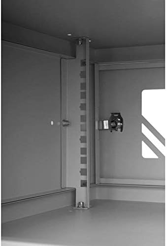 4U 19 Inch Rack Cabinet 450mm Glass Door Grey Steel