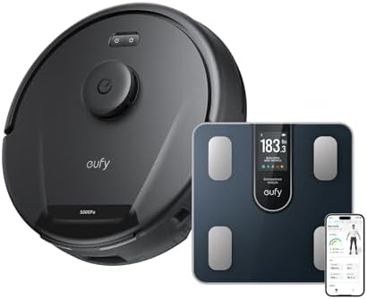 Robot Vacuum 5000Pa LiDAR Smart Mapping App Pet Hair + Body Scale