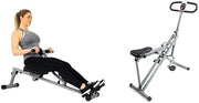 Rowing Machine Squat Trainer Home Gym Cardio Strength Workout Set