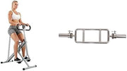 Squat Assist Row Machine Olympic Tricep Bar Home Gym Workout Set