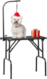 32" Dog Grooming Table Portable Foldable Non Slip w Adjustable Arm Loop - Kwikley