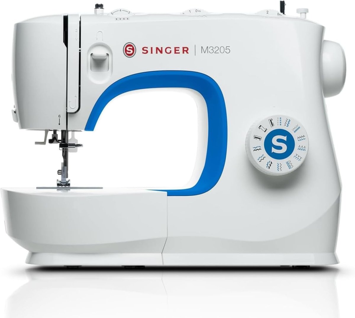 32 Stitch Sewing Machine Automatic Buttonhole Free Arm White - Kwikley
