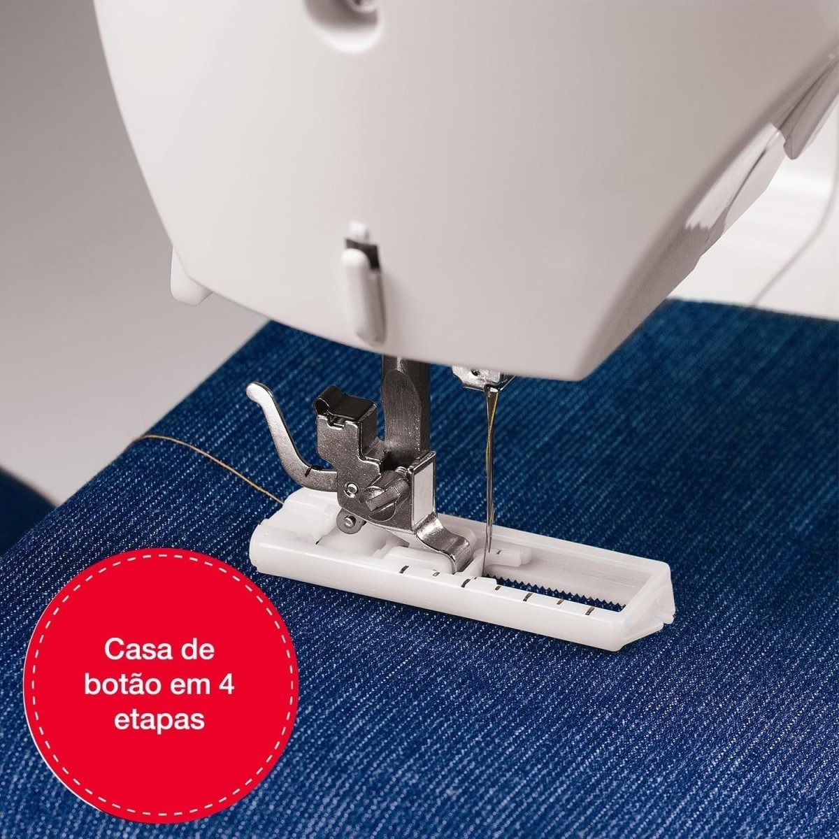 32 Stitch Sewing Machine Automatic Buttonhole Free Arm White - Kwikley