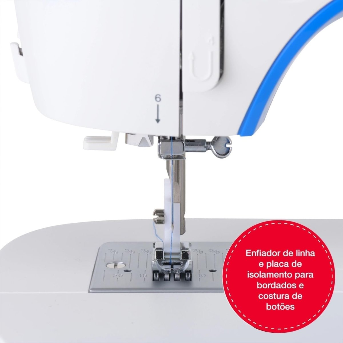 32 Stitch Sewing Machine Automatic Buttonhole Free Arm White - Kwikley