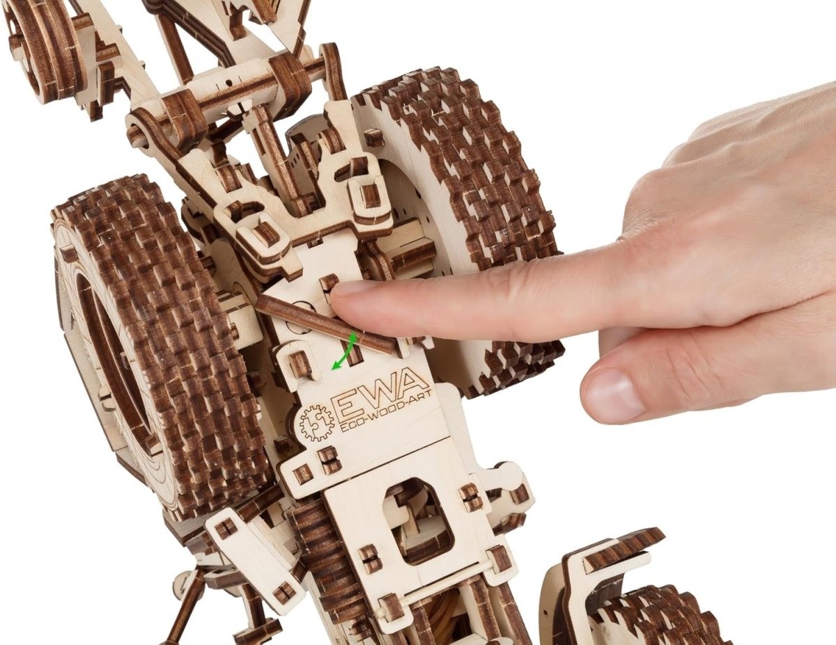 325pc Wooden Tractor & Plow 3D Puzzle DIY Farm Model Kit No Glue - Kwikley