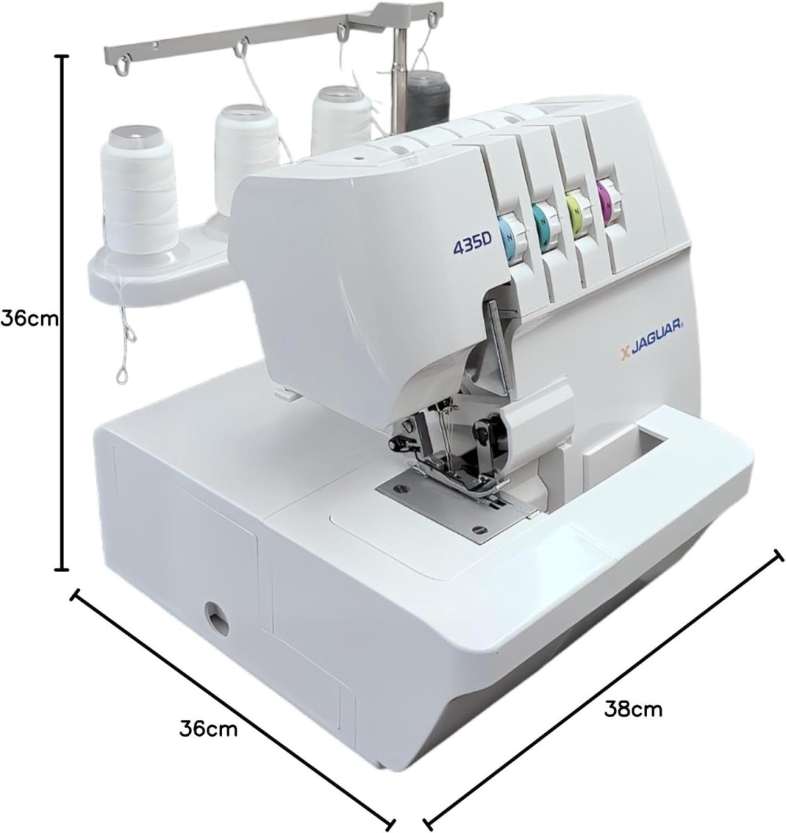 3/4 Thread Overlocker Serger Sewing Machine Differential Feed LED 91W - Kwikley