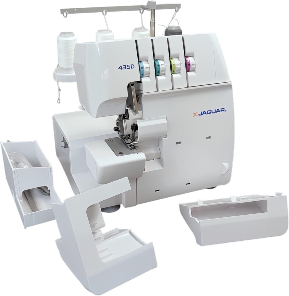 3/4 Thread Overlocker Serger Sewing Machine Differential Feed LED 91W - Kwikley