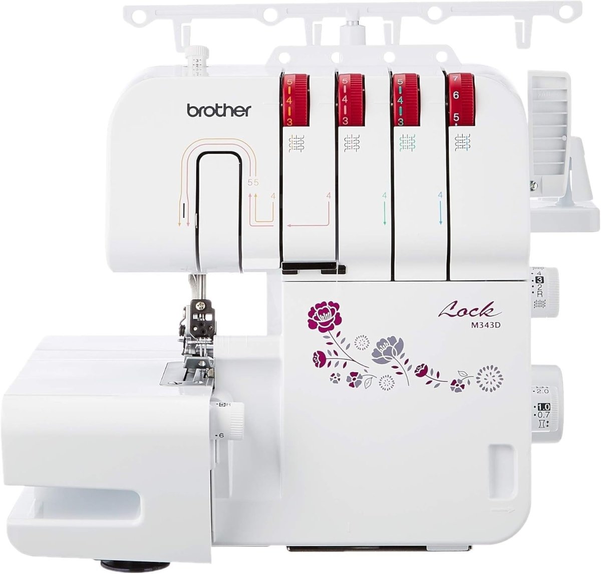 3/4 Thread Overlocker Sewing Machine LED Light FAST Threading System - Kwikley