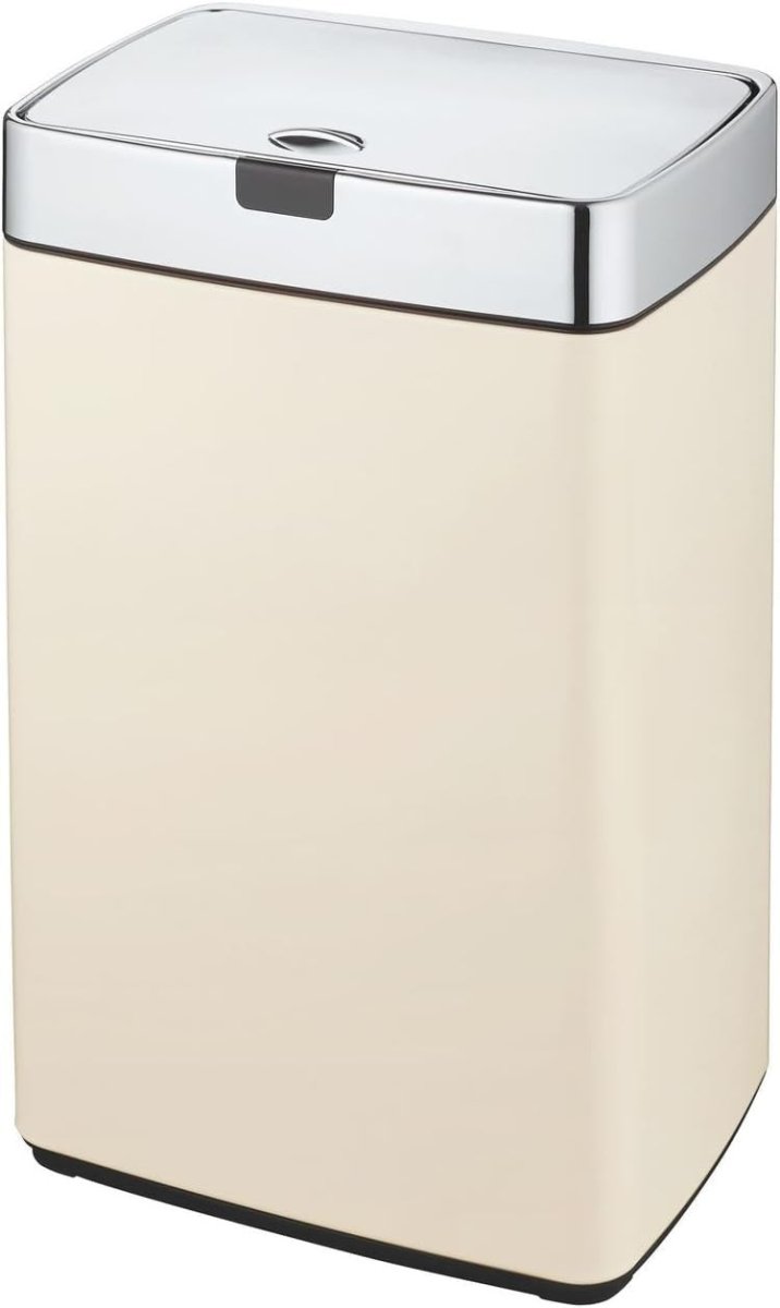 35L Touchless Sensor Kitchen Bin Stainless Steel Cream Soft Close - Kwikley