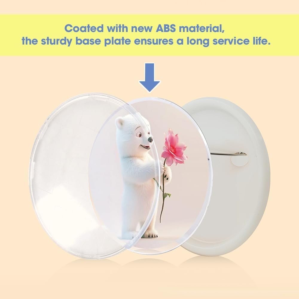 35mm & 55mm Button Badge Maker Press Kit DIY Making Machine - Kwikley