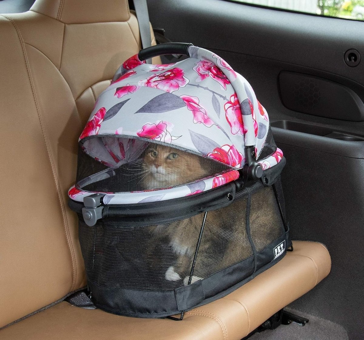 360 Pet Carrier Car Seat for Small Dogs Cats Washable Travel Crate - Kwikley