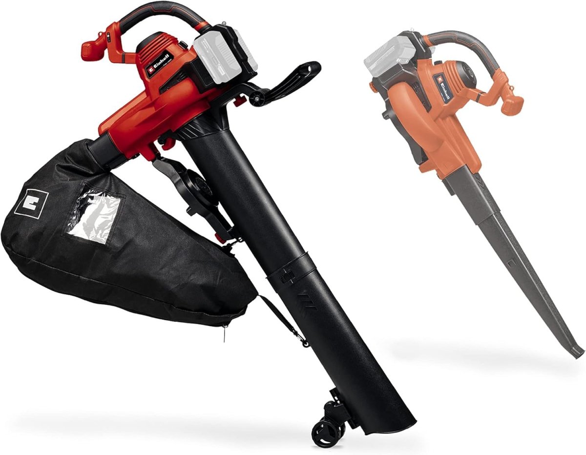 36V Cordless Leaf Blower Vacuum 2 - in - 1 Turbo Mulcher 45L Collection Bag - Kwikley