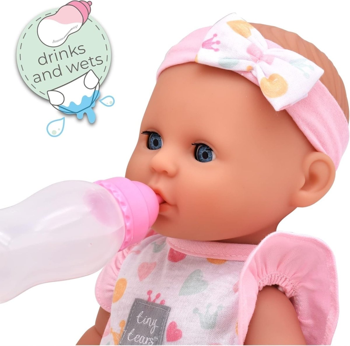38cm Baby Doll Crying Wetting w Bottle Potty Nappy Dummy - Kwikley