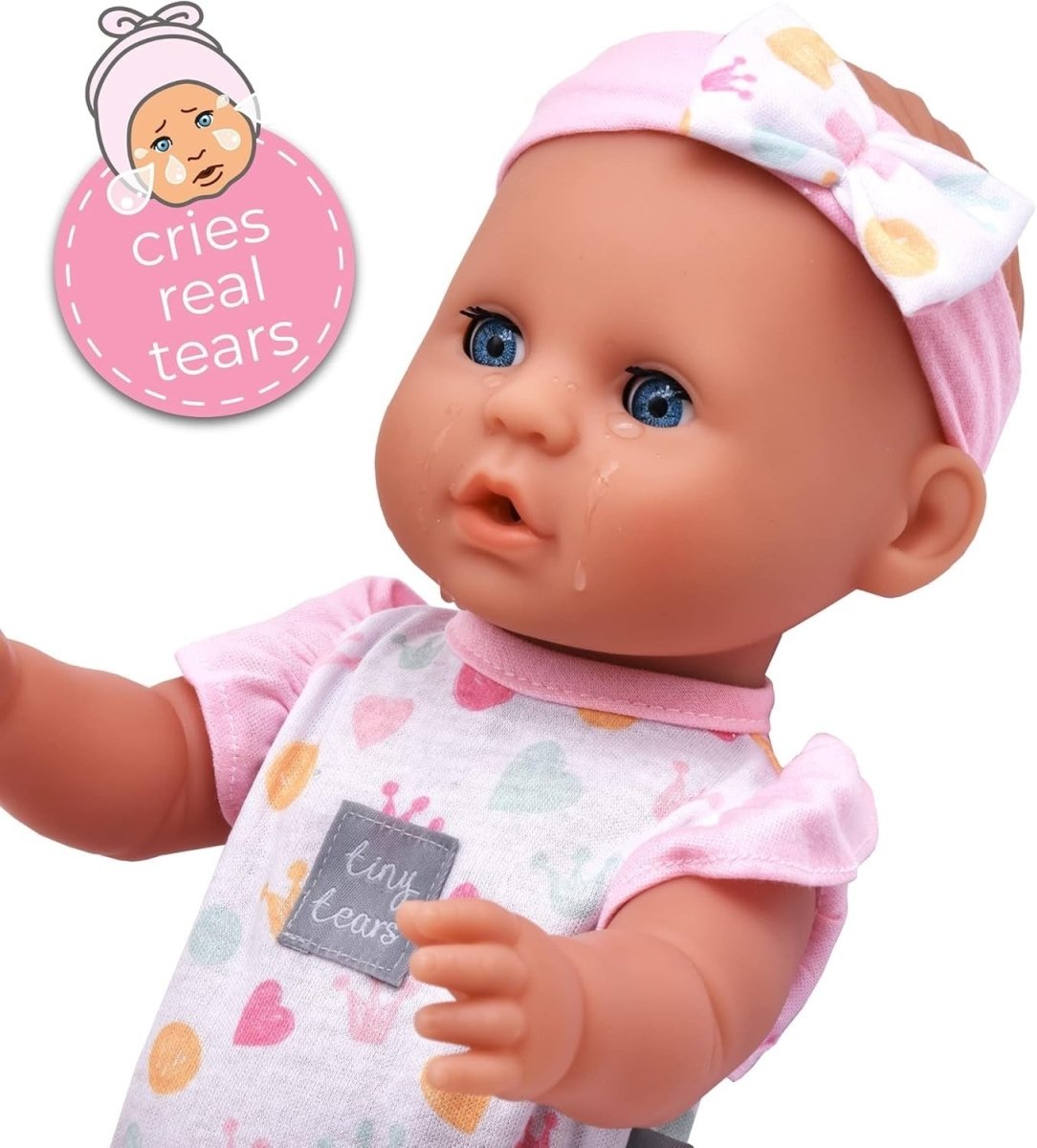 38cm Baby Doll Crying Wetting w Bottle Potty Nappy Dummy - Kwikley