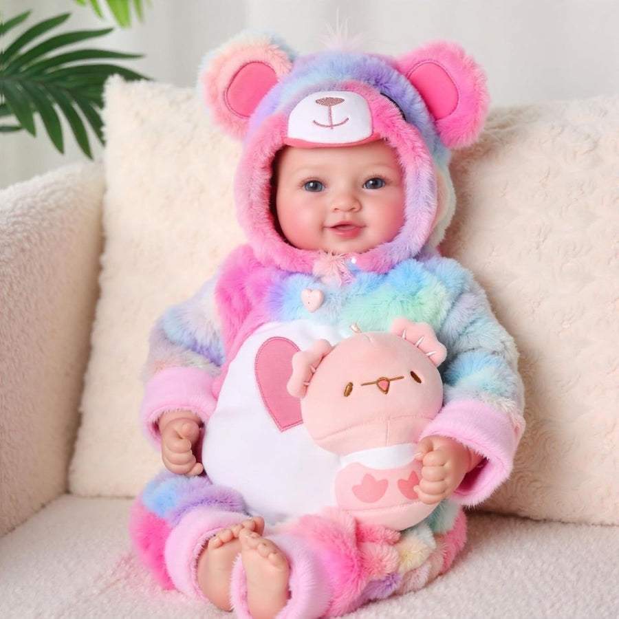 38cm Realistic Baby Doll Soft Body w Bottle Pacifier Gift Set - Kwikley