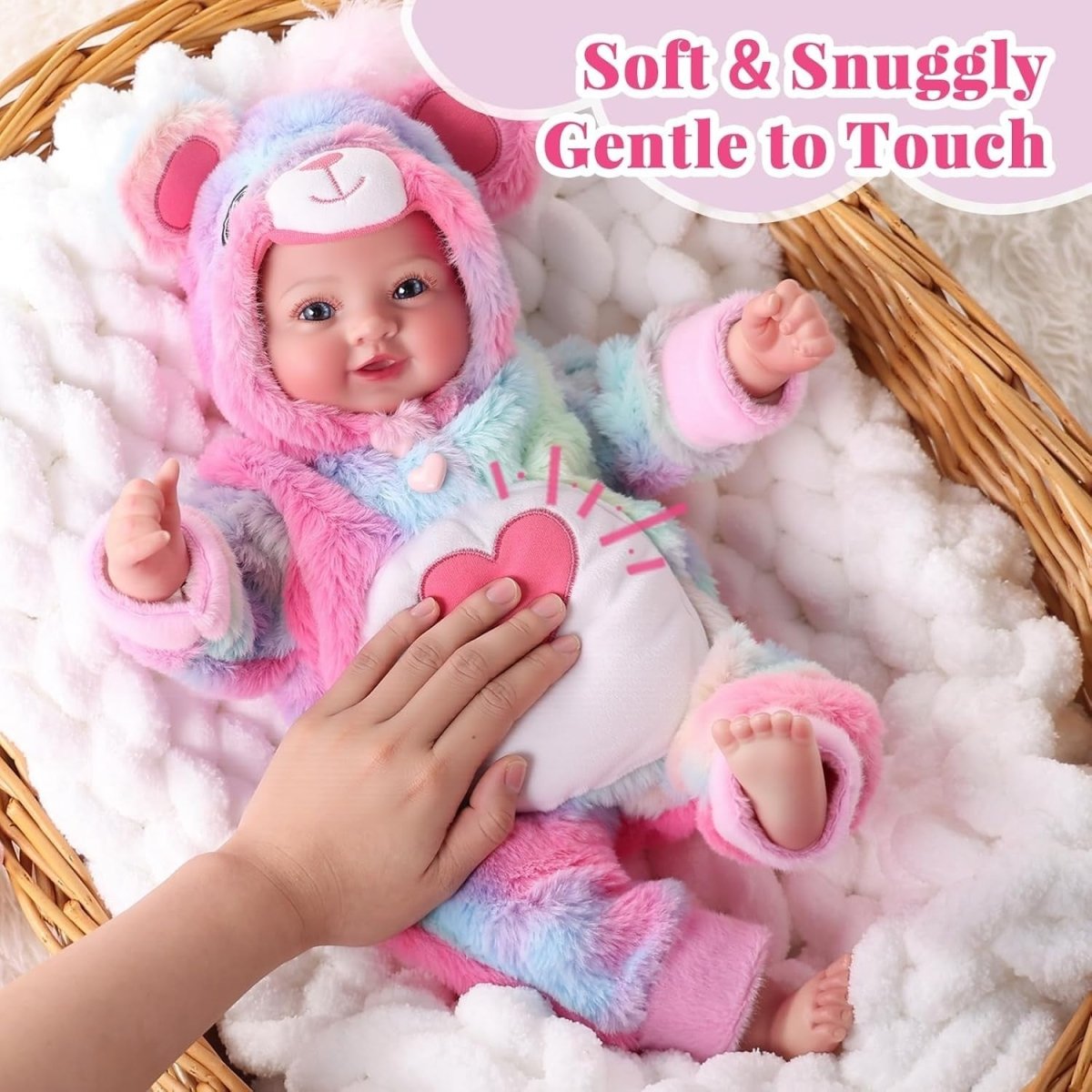 38cm Realistic Baby Doll Soft Body w Bottle Pacifier Gift Set - Kwikley