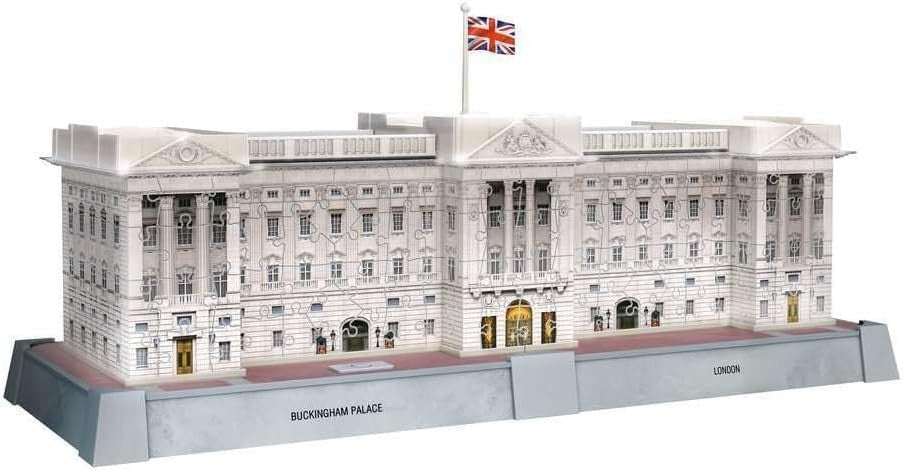 3D Buckingham Palace Light Up Puzzle 216 Piece LED Model Age 10+ - Kwikley